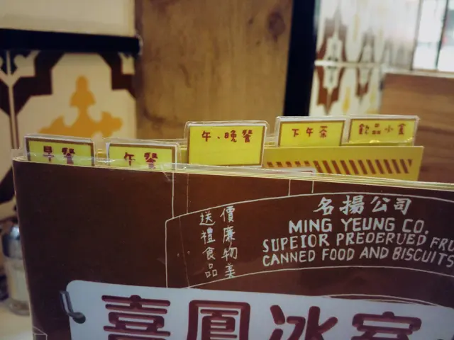 早午晚餐下午茶飲品小食有分隔指引,十分方便查閱