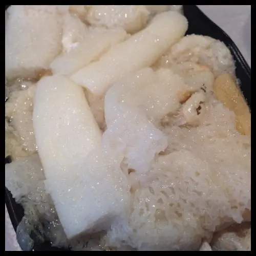 兩種質地的竹笙，同樣好食及新鮮