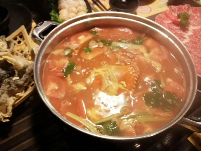 番茄蟹湯