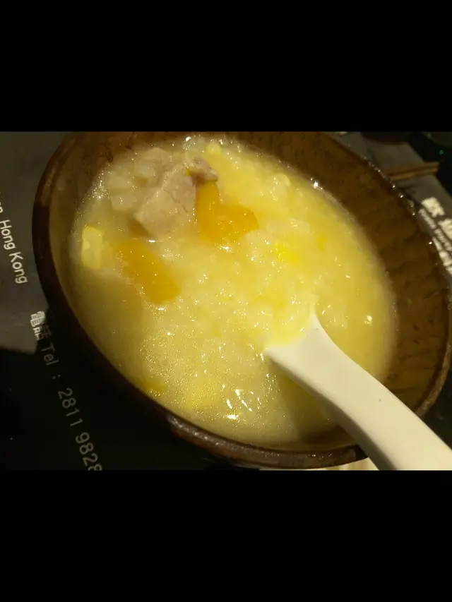南瓜粟米鮮排骨粥