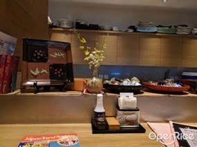 at the counter, but not sushi counter
 - Ootoya in Causeway Bay 