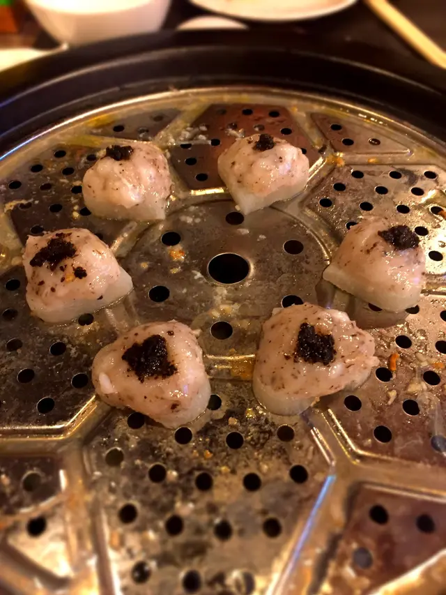 花心蘿蔔釀蝦膠