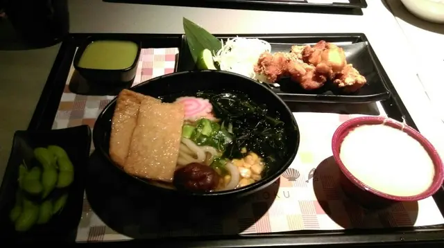 雞唐揚烏冬定食