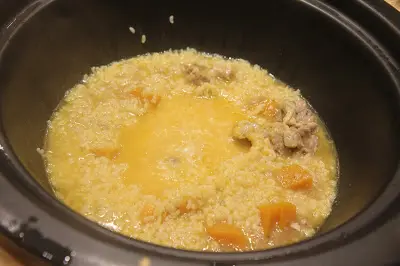 南瓜新鮮排骨粥底
