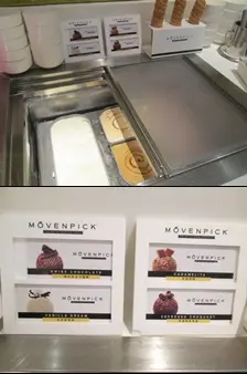 此收費有頂級的MÕVENPICK雪糕供應