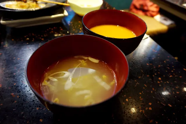 自家製立魚湯、南瓜湯