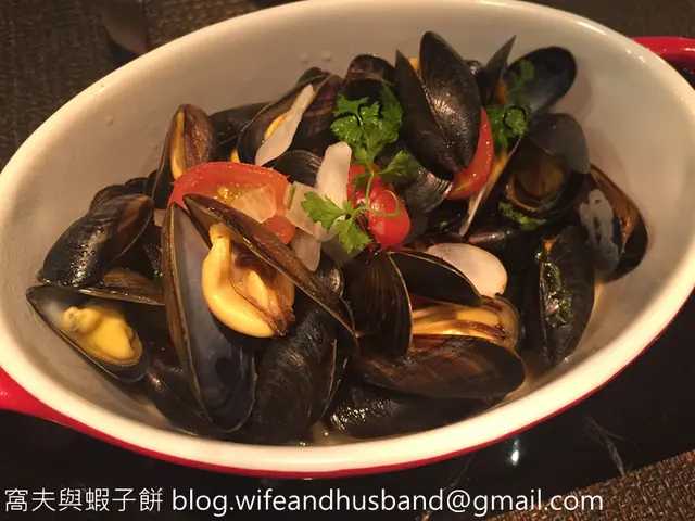 白酒煮法國藍青口