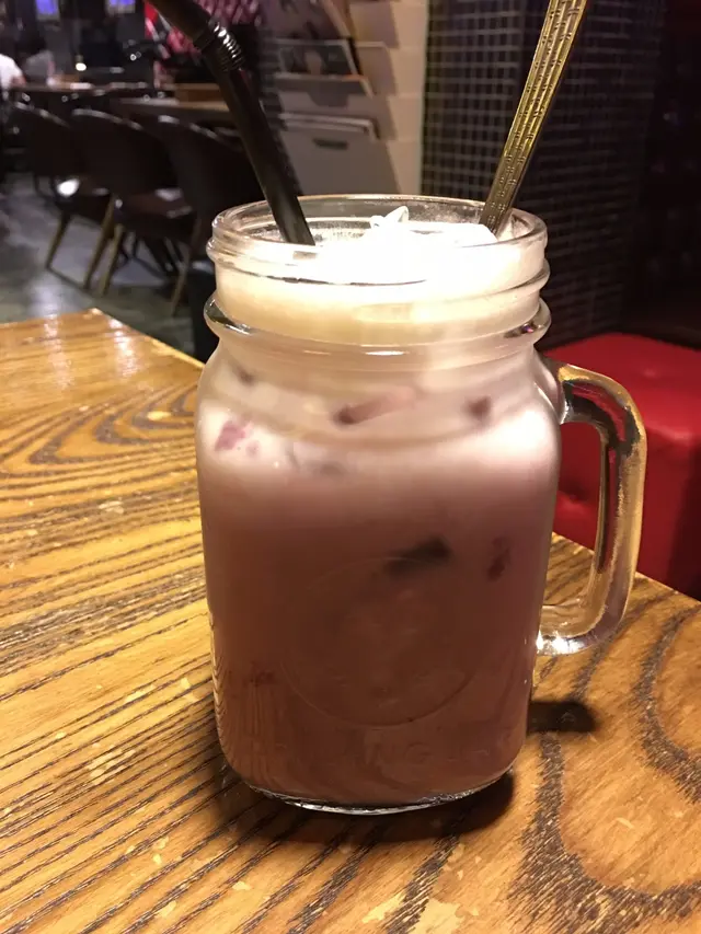 藍莓紫薯五穀拿鐵