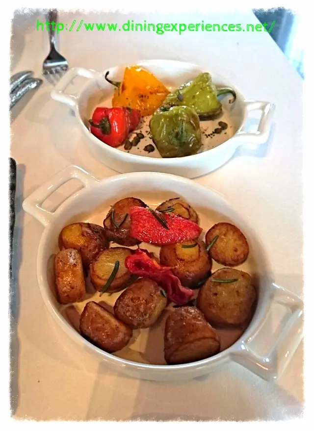 Garnish (Potatoes and Sun dried Tomato, Roasted Pepper)