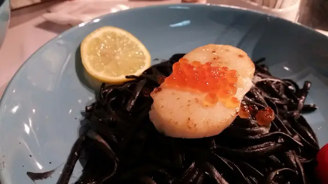 帆立貝墨汁意粉