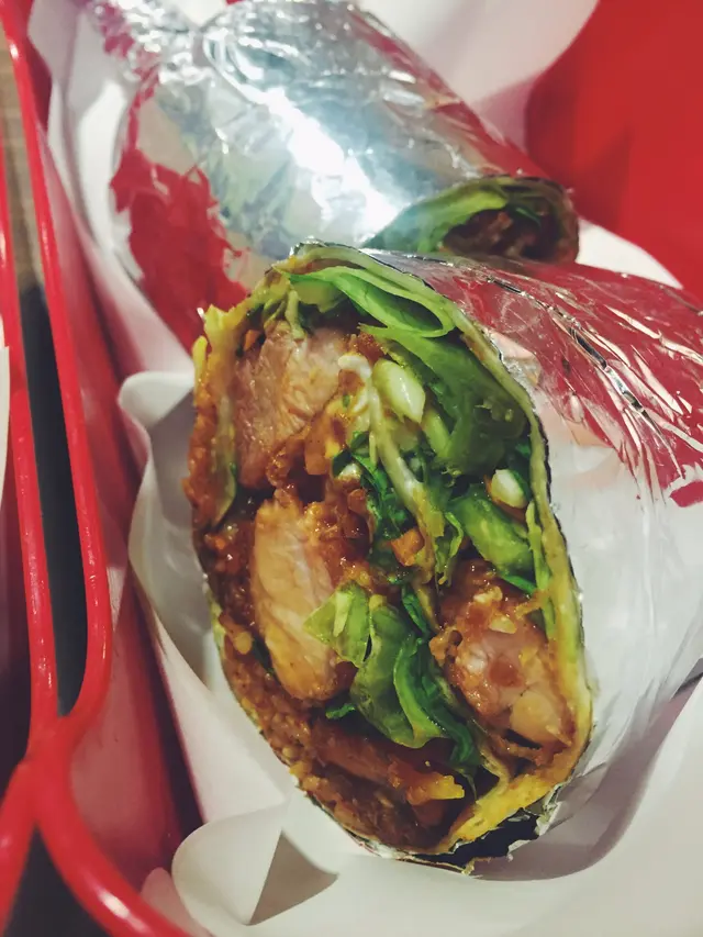 Burrito with chicken