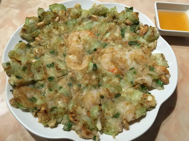 水瓜煎得香口,但不失其應有水份,又不會太乾。
而且又不會輕易散開,可見師傅功夫不錯啊!