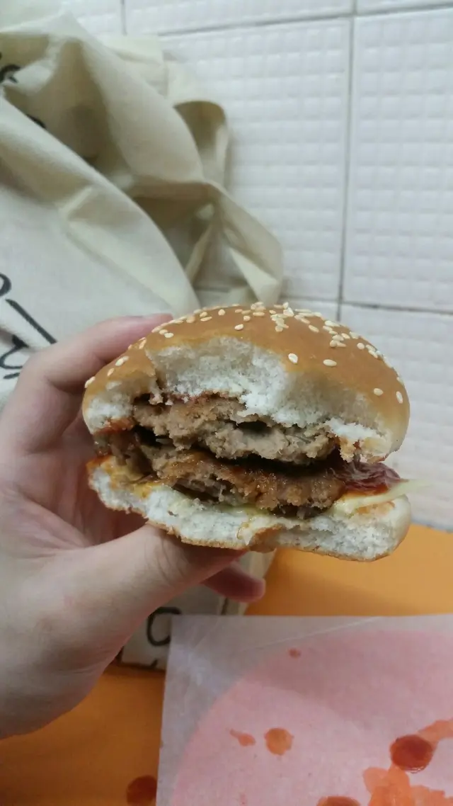 雙層芝士漢堡包