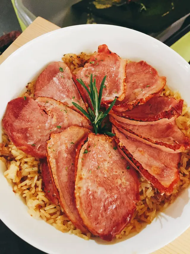 炒飯香口，配煙鴨胸，每啖炒飯都有鴨胸味。