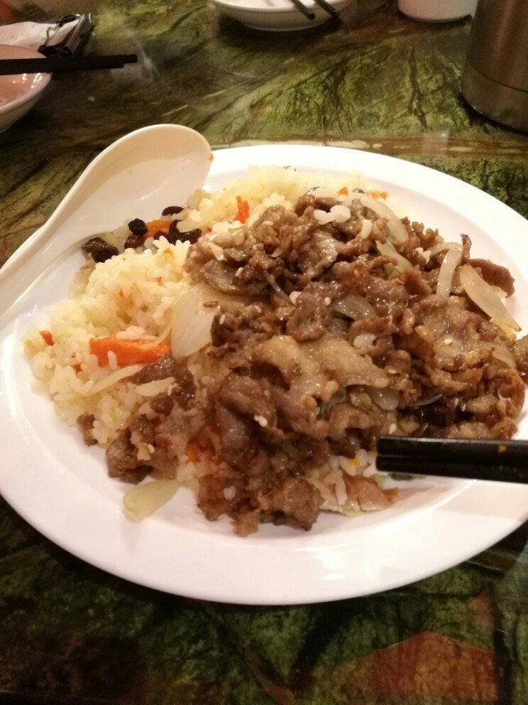 孜然羊肉拌饭