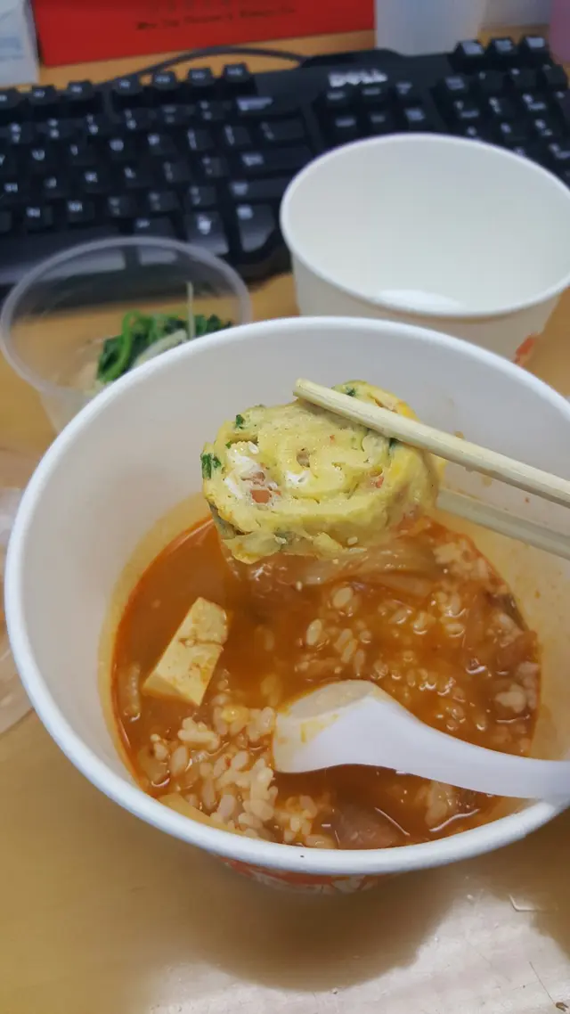 only half bowl of soup for $70 and 8 tiny pieces of egg roll for $50 😫