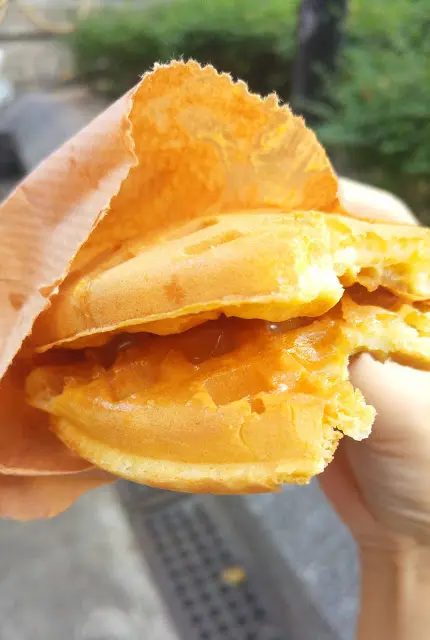 口感黏黏軟軟的豐富, 配合醬料更是好食