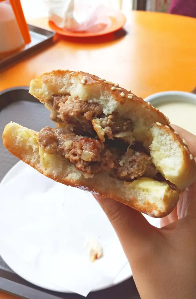 雙層芝士漢堡包