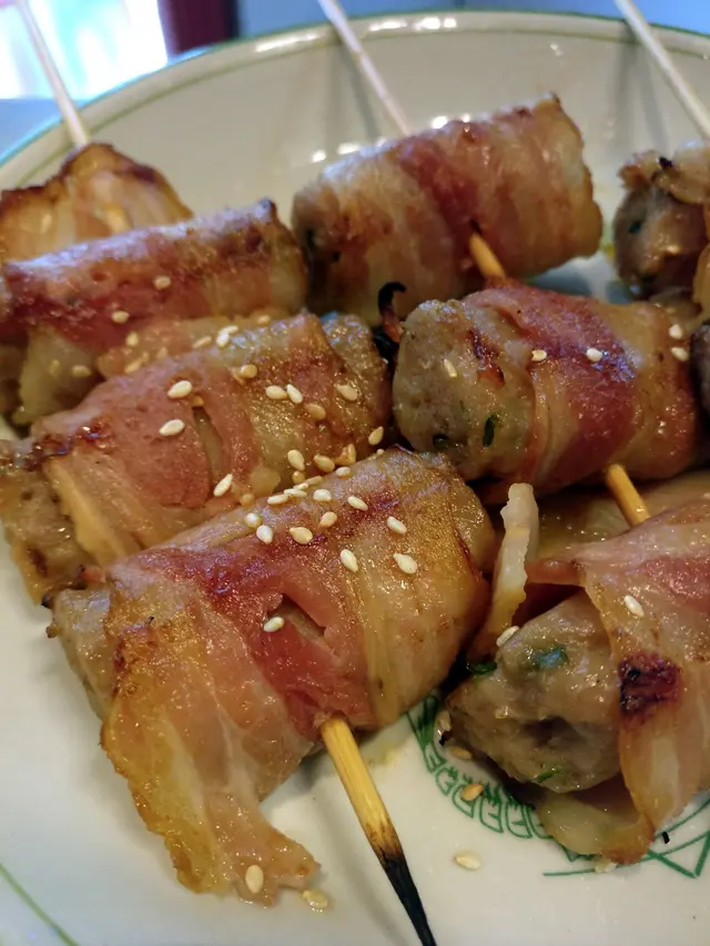 煙肉牛肉球串