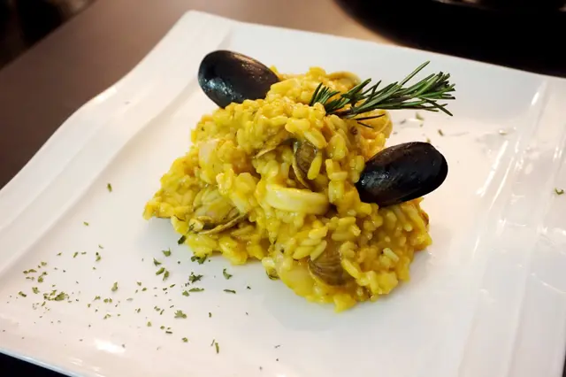 海鮮南瓜汁燴意大利飯