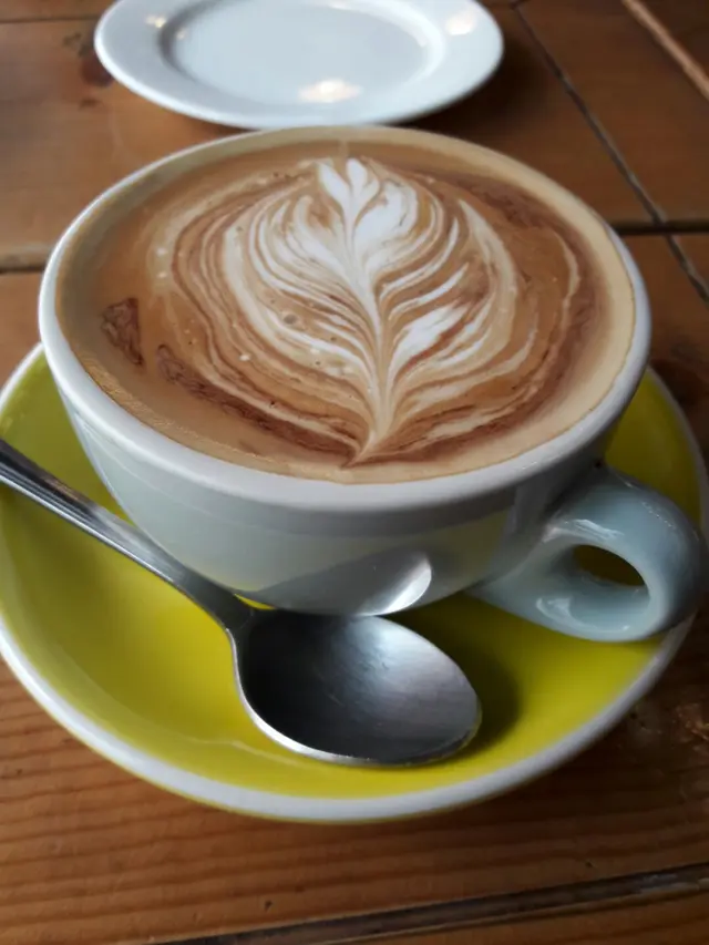 拉花有需要多練習，薄荷味淡！