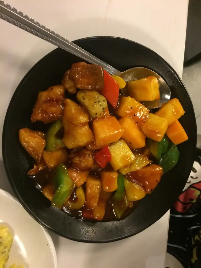 好好味,食得出是用上新鮮菠蘿,甜酸度剛好