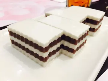 椰汁红荳糕