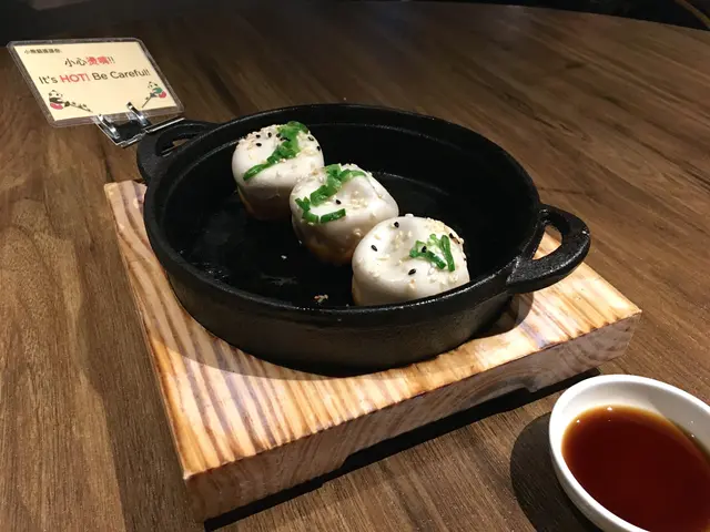 Pan fried juicy pork bun