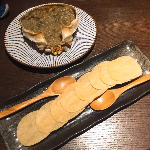 浜燒盛合 - 蟹肉蟹膏甲羅燒