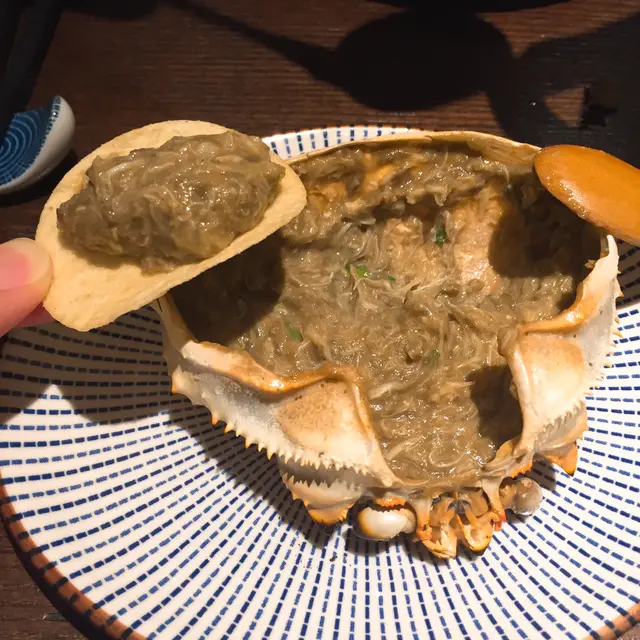 浜燒盛合 - 蟹肉蟹膏甲羅燒