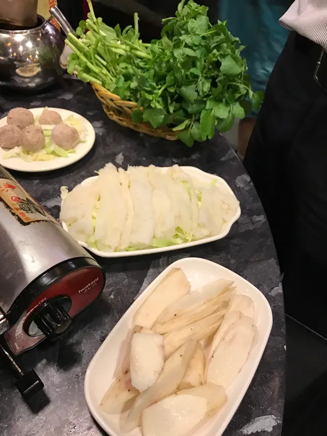 牛筋丸$38,竹笙$48,鮮淮生片$28