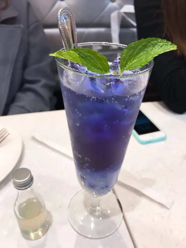 檸檬藍碟花梳打