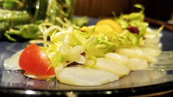 帆立貝冰菜沙律