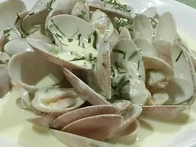 白酒忌廉煮花甲