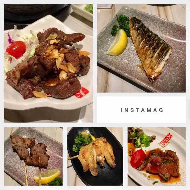 雞翼串燒, 牛脷, 牛肉, 燒鯖魚