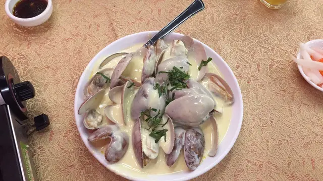 白酒忌廉煮花甲