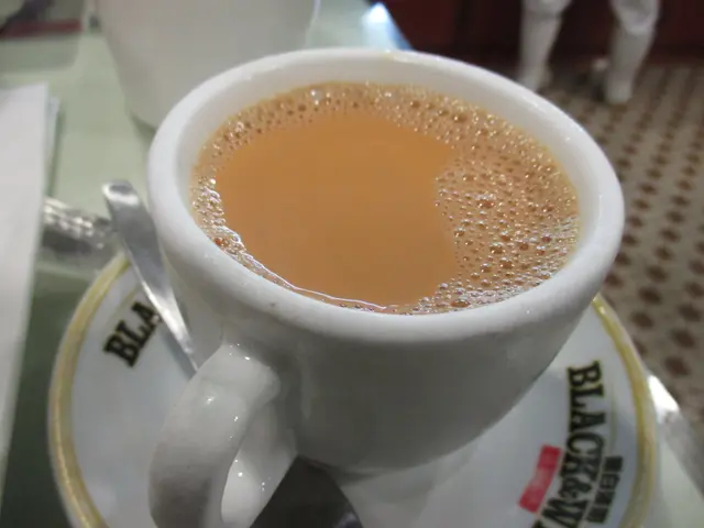 杯熱奶茶好香濃。