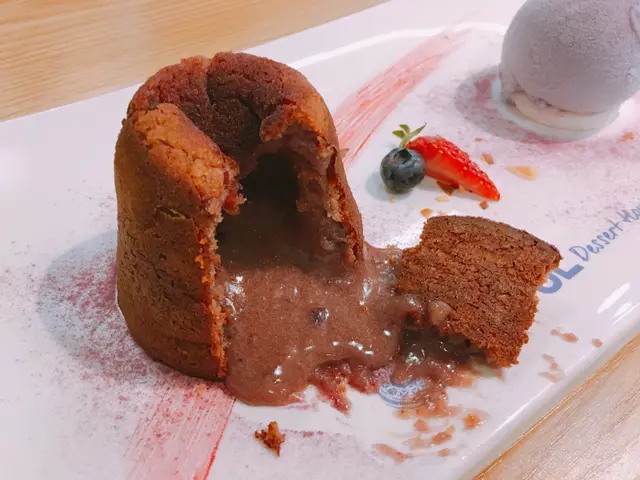 紫薯心太軟伴雪糕