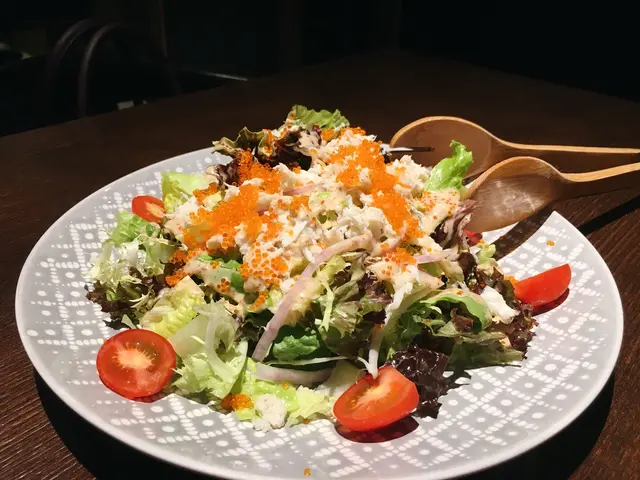 蟹肉蟹籽野菜沙律