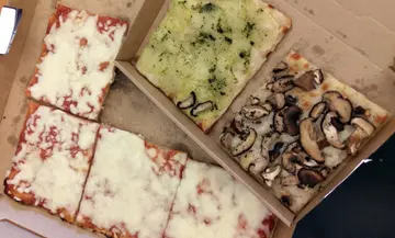 Margherita, Potato & Pesto, Truffle.  The Margherita didn't have any basil.
