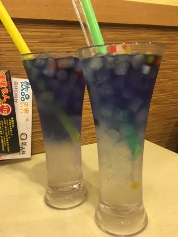 荔枝藍蝶花梳打