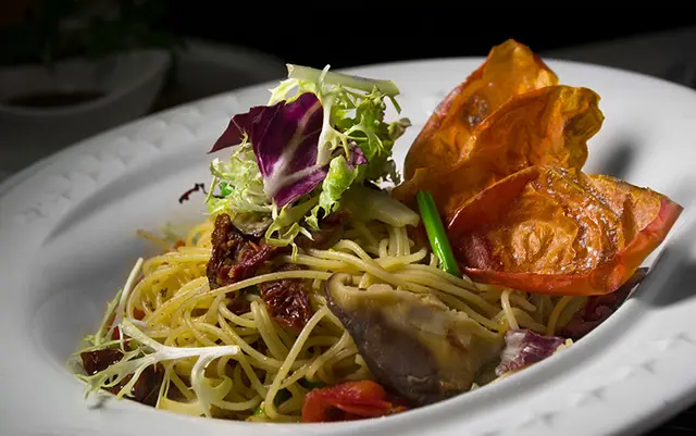 乾茄露荀野菌天使麵