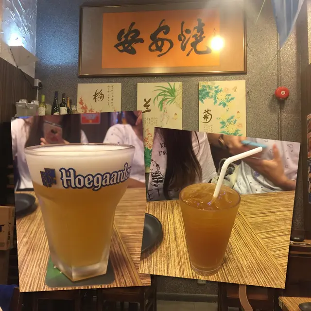 Hoegaarden Draught beer 500 ml ($66)/凍柑桔蜜($18)