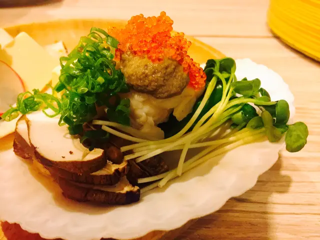 松葉蟹膏帆立貝燒