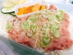 香蔥吞拿魚腩海膽飯 - 西環的太丸市場