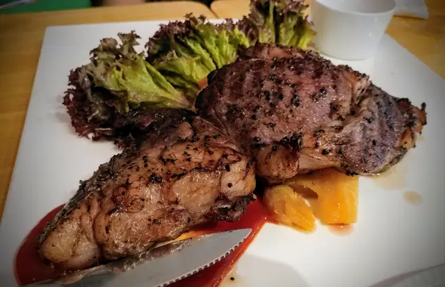 慢煮‧20oz美國安格斯肉眼‧自製意大利羅勒汁‧法式焗忌廉薯