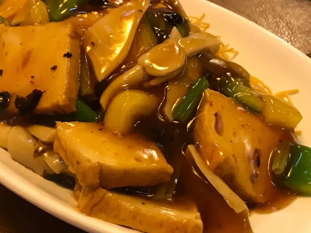 豉椒鮮菌百葉豆腐脆麵