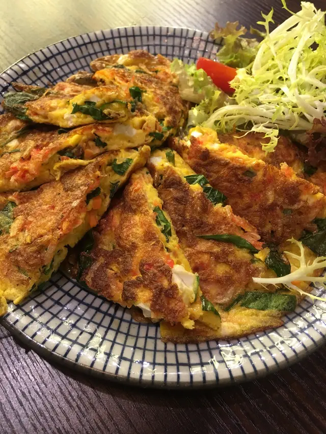 櫻花蝦九層塔煎蛋