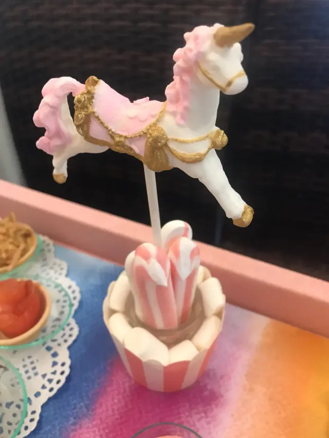 獨角獸翻糖蛋白餅杯