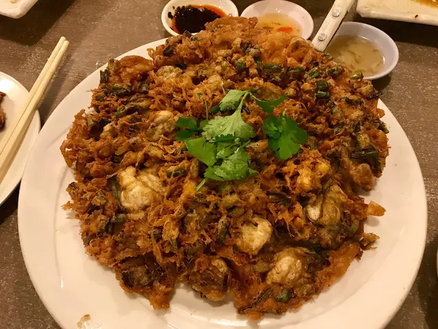 蠔仔肥美，岩岩好，好脆，無油淋淋！Good